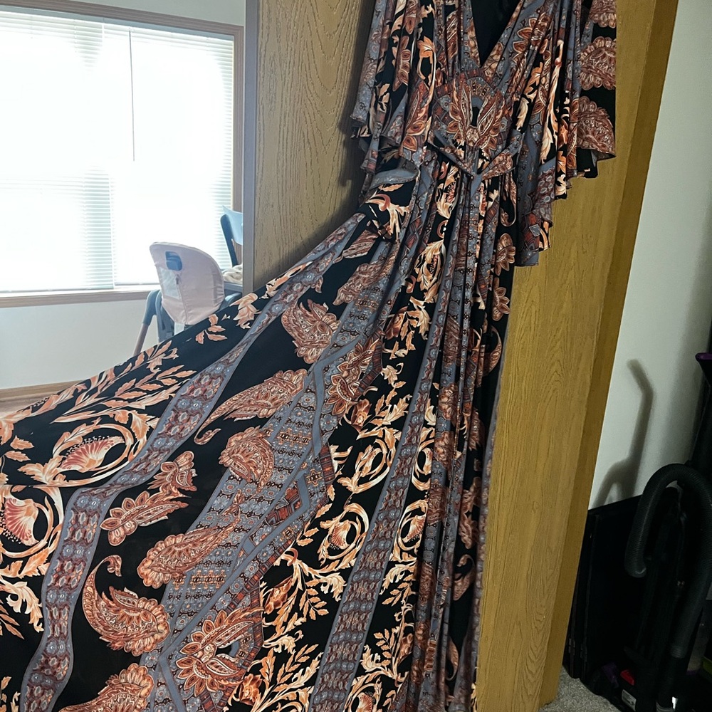 Sold Free People Multicolor Patterned Maxi Dress - Picture 5 of 5